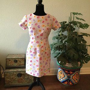 Emily Reger Silk Cottagecore Floral Dress